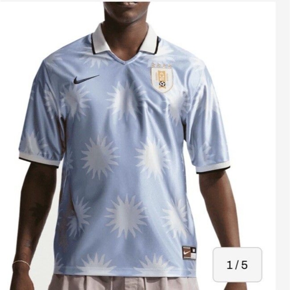 Nike Uruguay Energy AUF Dri-FIT Short Sleeve Soccer Top Jersey Men IQ3861-425 XL